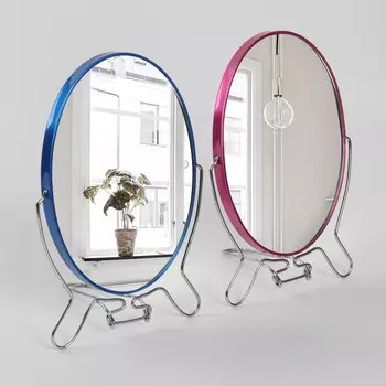 Зеркало складное-подвесное, двустороннее, с увеличением, зеркальная поверхность 14 × 18,5 см, МИКС