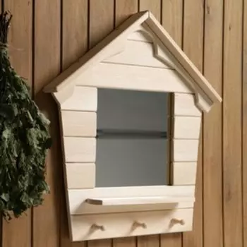 Зеркало "Теремок", сосна, натуральный, 654310 см