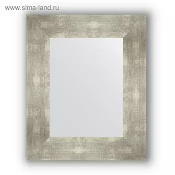 Зеркало в багетной раме - алюминий 90 мм, 46 х 56 см, Evoform