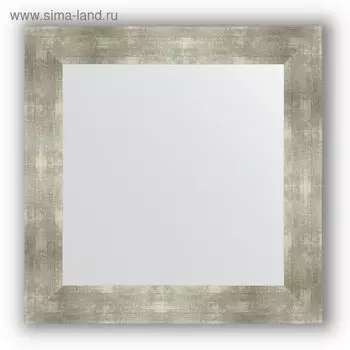 Зеркало в багетной раме - алюминий 90 мм, 70 х 70 см, Evoform