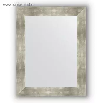 Зеркало в багетной раме - алюминий 90 мм, 70 х 90 см, Evoform