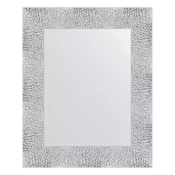 Зеркало в багетной раме, чеканка белая 70 мм, 43 x 53 см
