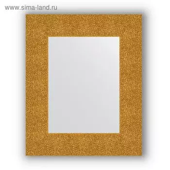 Зеркало в багетной раме - чеканка золотая 90 мм, 46 х 56 см, Evoform