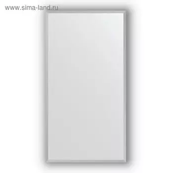 Зеркало в багетной раме - хром 18 мм, 56 х 106 см, Evoform