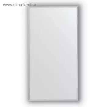 Зеркало в багетной раме - хром 18 мм, 66 х 126 см, Evoform