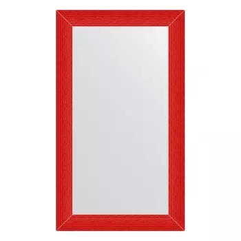 Зеркало в багетной раме, красная волна 89 мм, 70x120 см