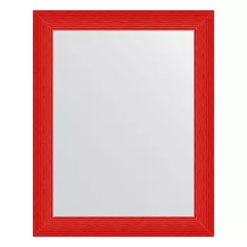 Зеркало в багетной раме, красная волна 89 мм, 80x100 см