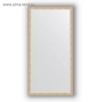 Зеркало в багетной раме - мельхиор 41 мм, 51 х 101 см, Evoform
