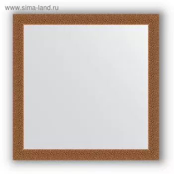 Зеркало в багетной раме - мозаика медь 46 мм, 61 х 61 см, Evoform