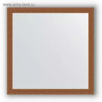 Зеркало в багетной раме - мозаика медь 46 мм, 71 х 71 см, Evoform