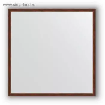 Зеркало в багетной раме - орех 22 мм, 58 х 58 см, Evoform