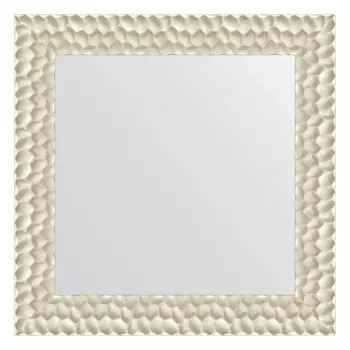 Зеркало в багетной раме, перламутровые дюны 89 мм, 71x71 см