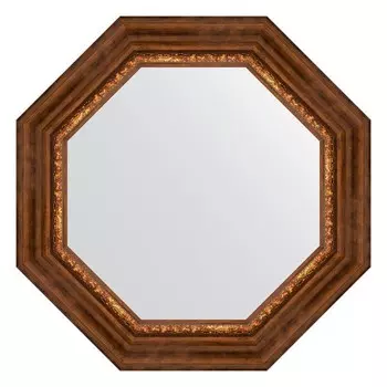 Зеркало в багетной раме, римская бронза 88 мм, 61x61 см