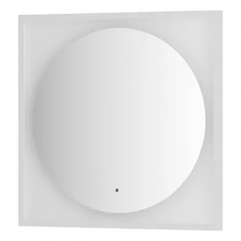 Зеркало в багетной раме с LED-подсветкой 15 Вт, 70x70 см, ИК - выключатель, нейтральный белый свет,