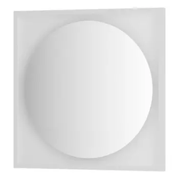 Зеркало в багетной раме с LED-подсветкой 15 Вт, 70x70 см, без выключателя, нейтральный белый свет, б