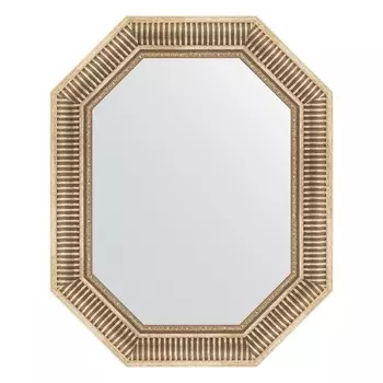 Зеркало в багетной раме, серебряный акведук 93 мм, 62x77 см