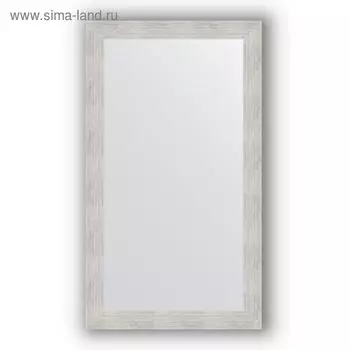 Зеркало в багетной раме - серебряный дождь 70 мм, 66 х 116 см, Evoform