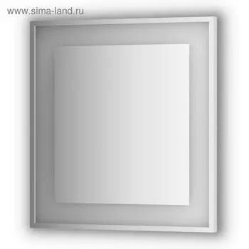 Зеркало в багетной раме со встроенным LED-светильником 20 Вт, 70x75 см, Evoform