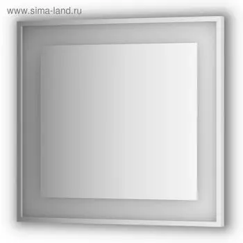 Зеркало в багетной раме со встроенным LED-светильником 22 Вт, 80x75 см, Evoform