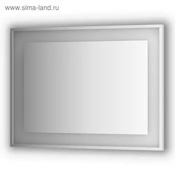 Зеркало в багетной раме со встроенным LED-светильником 25,5 Вт, 100x75 см, Evoform