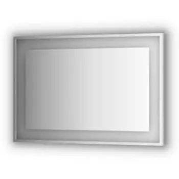 Зеркало в багетной раме со встроенным LED-светильником 27,5 Вт, 110x75 см, Evoform