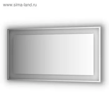 Зеркало в багетной раме со встроенным LED-светильником 33,5 Вт, 140x75 см, Evoform