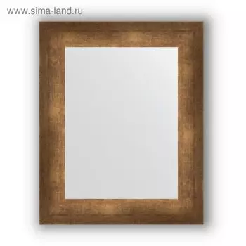 Зеркало в багетной раме - состаренная бронза 66 мм, 42 х 52 см, Evoform