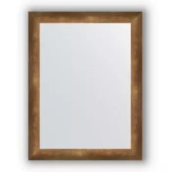Зеркало в багетной раме - состаренная бронза 66 мм, 66 х 86 см, Evoform