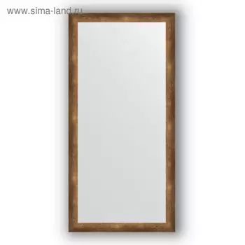 Зеркало в багетной раме - состаренная бронза 66 мм, 76 х 156 см, Evoform