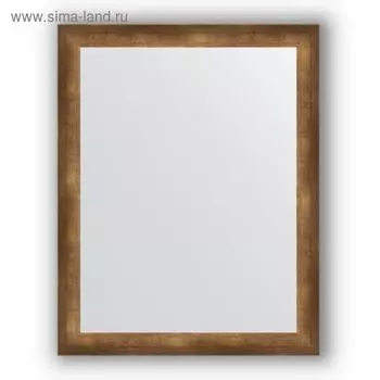 Зеркало в багетной раме - состаренная бронза 66 мм, 76 х 96 см, Evoform