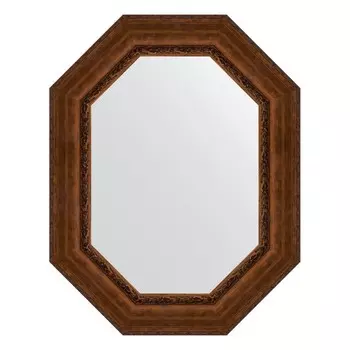 Зеркало в багетной раме, состаренная бронза с орнаментом 120 мм, 72x92 см