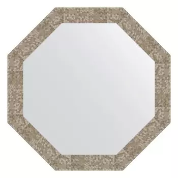 Зеркало в багетной раме, соты титан 70 мм, 73,0х73,0 см