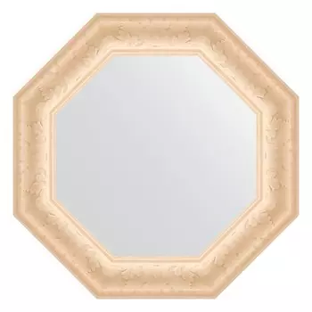 Зеркало в багетной раме, старый гипс 82 мм, 55,2х55,2 см