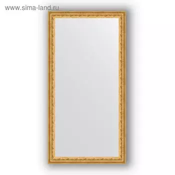 Зеркало в багетной раме - сусальное золото 47 мм, 52 х 102 см, Evoform