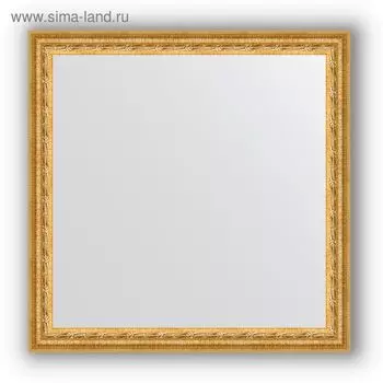 Зеркало в багетной раме - сусальное золото 47 мм, 62 х 62 см, Evoform