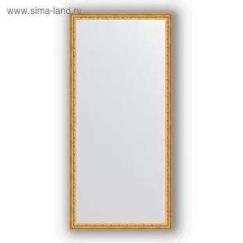 Зеркало в багетной раме - сусальное золото 47 мм, 72 х 152 см, Evoform