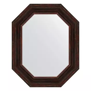 Зеркало в багетной раме, темный прованс 99 мм, 64x79 см