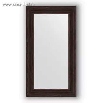 Зеркало в багетной раме - тёмный прованс 99 мм, 62 х 112 см, Evoform