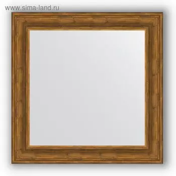 Зеркало в багетной раме - травленая бронза 99 мм, 82 х 82 см, Evoform