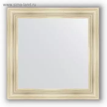 Зеркало в багетной раме - травленое серебро 99 мм, 82 х 82 см, Evoform