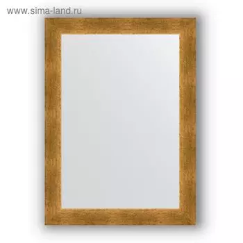 Зеркало в багетной раме - травленое золото 59 мм, 54 х 74 см, Evoform