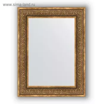 Зеркало в багетной раме - вензель бронзовый 101 мм, 63 х 83 см, Evoform