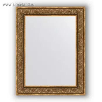 Зеркало в багетной раме - вензель бронзовый 101 мм, 73 х 93 см, Evoform