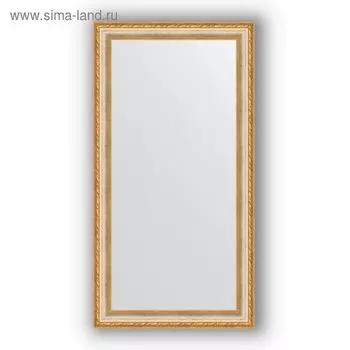 Зеркало в багетной раме - версаль кракелюр 64 мм, 55 х 105 см, Evoform