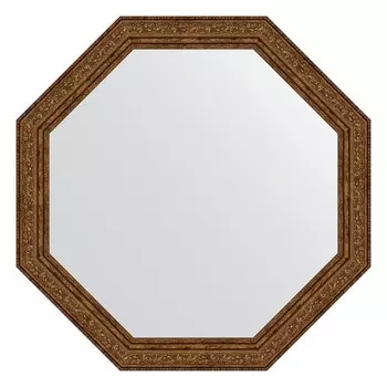 Зеркало в багетной раме, виньетка состаренная бронза 56 мм, 60,4х60,4 см