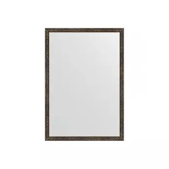 Зеркало в багетной раме, витая бронза 26 мм, 48х68 см