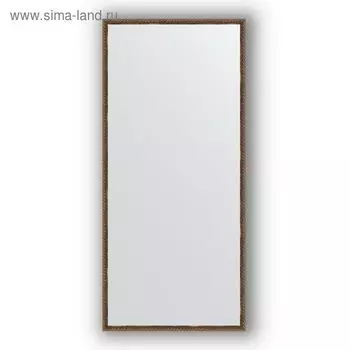 Зеркало в багетной раме - витая бронза 26 мм, 68 х 148 см, Evoform