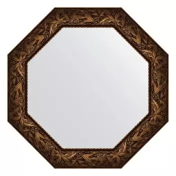 Зеркало в багетной раме, византия бронза 99 мм, 78,8х78,8 см