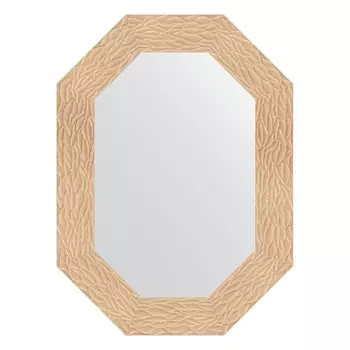 Зеркало в багетной раме, золотые дюны 90 мм, 56x76 см