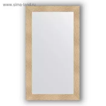 Зеркало в багетной раме - золотые дюны 90 мм, 80 х 140 см, Evoform